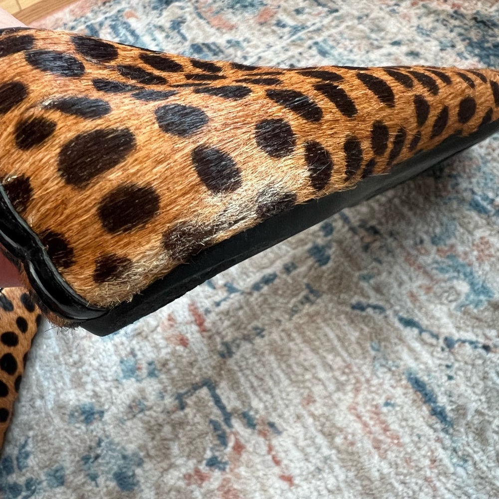 Talbots Leopard Print Flats with Black Toe - Picture 6 of 6